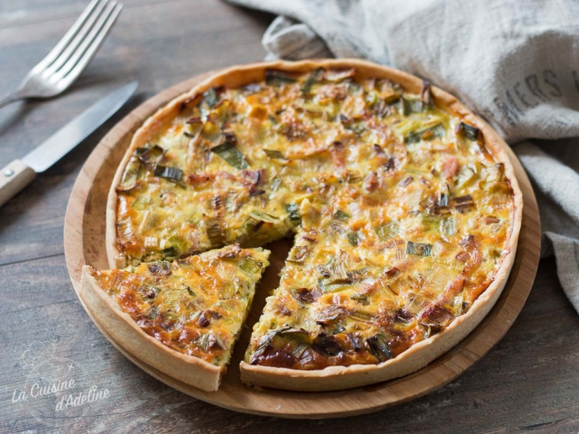 Quiche Aux Poireaux | La Cuisine D'Adeline