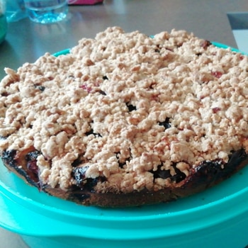 Gateau Aux Quetsches Crumble A La Cannelle La Cuisine D Adeline