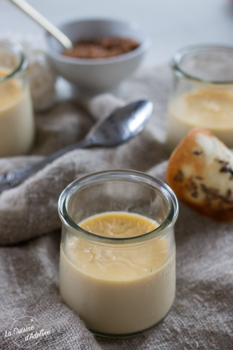 Pots de crème au lait d'amandes - Les gourmandises de Léa